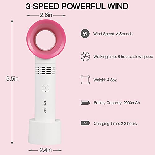 Fenshine 05 Portable Usb Rechargeable Mini Fan Eyelash Fan Dryer Bladeless Handheld Fan thumb #1