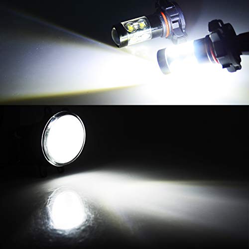 JDM ASTAR Bright White Max 50W High Power 2504 PSX24W LED Fog Light Bulbs