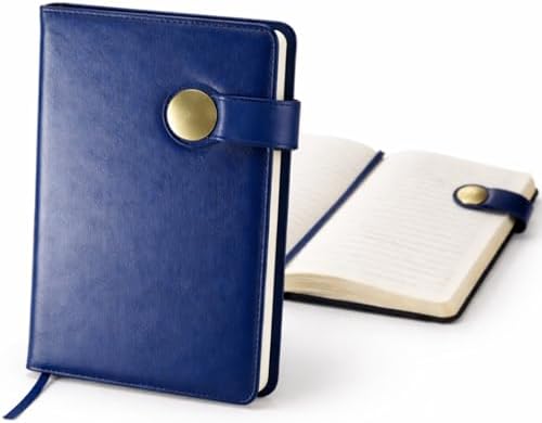 Caderno de Anotações A5 I 100 Folhas 14,5x21cm I Capa Dura em PU ...