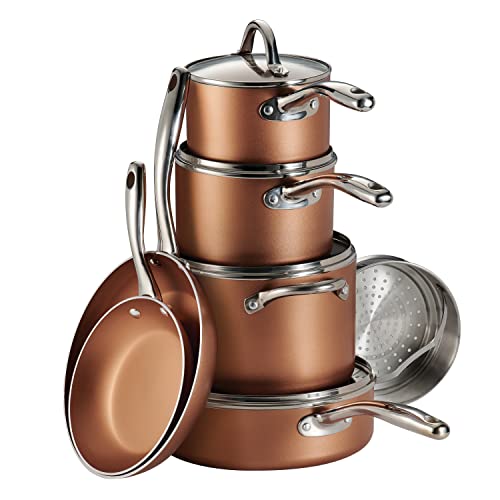 Tramontina 11-Piece Nonstick Cookware Set with Lids