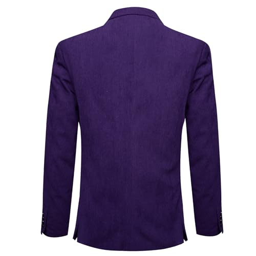 Image of Barry.Wang Men's Vintage Corduroy Blazer Jackets Business Casual Sport Coat | 2 Button,Notch Lapel,Patch Front Pockets,Regular Fit,Daily Wear,Office,Country Western Style,Church Gathering,Homecoming