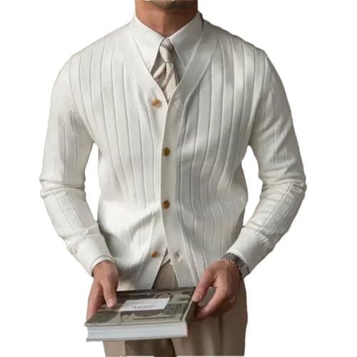 Men's V Neck Clothing Cardigan Business Japanese Harajuku Korean Wool Sweater