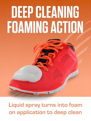 SOFSOLE Instant Cleaner 5 oz or 9 oz - Deep Cleaning Foaming Action Lifts Dirt & Debris from Toughest Fabrics & Materials - Scrub Top Applicator - Refreshing Scent - Athletic Shoes & Footwear3