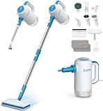 Czlife Z7 Steam Mop for Floor Cleaning, 13-in-1 Handheld Steam Cleaner for Home Tile Grout Hardwood Laminate Furniture Couch Clothes Carpet, Multi-Purpose Floor Steamer Machine, Corded (Blue)