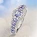 Stauer - Women's Tanzanite Loving Embrace Ring, (10) 2-3mm Tanzanite Stones, Size 7