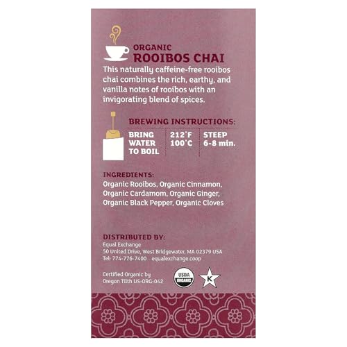 Té Rojo Orgánico Rooibos Chai 20 Saquitos miniatura 2