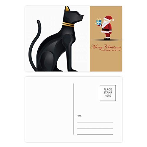 Cartes de remerciement chat noir égyptien pour écrire à vos proches avec style