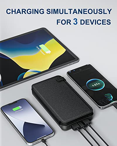 Hiluckey Solar Charger Power Bank 25000Mah Usb C Fast Charging Portable Phone Charger With 4 Solar Panels & 3 Usb Outputs For Iphone Samsung Tablet #TOP4