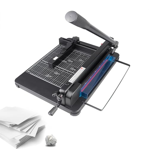 Taglierina a ghigliottina per Carta, Robusta, Manuale, da 30 cm (12 Pollici), con capacità di 400 Fogli, Ideale per Ufficio e Scuola.
