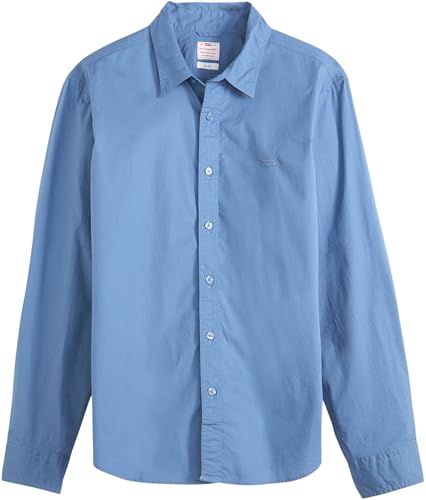 Levi's Herren Hemd Battery Housemark mit Logo, Slim Fit, Blau (Sunset Blue), M – Ansicht 5