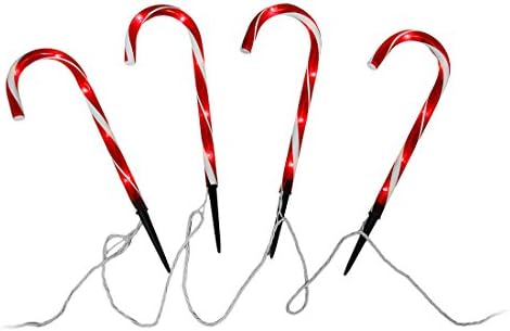 Ornate Lighting Co. Candy Cane 12-foot Path Lights - Set of 10