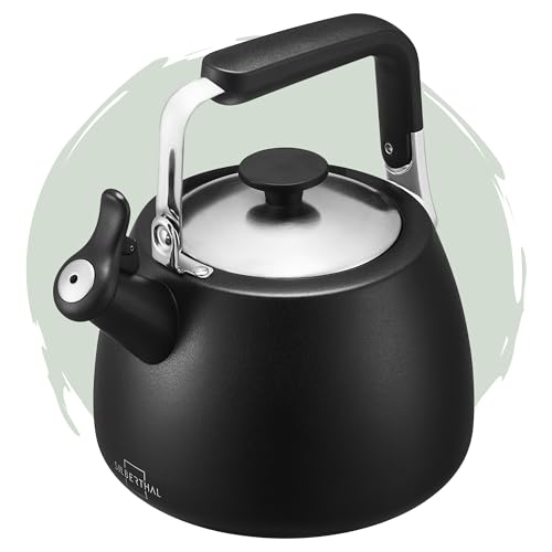 SILBERTHAL Bollitore acqua da fornello 2,8l - Acciaio inox - Teiera induzione, gas e per stufa a legna