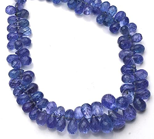 Tanzanite naturelle gouttes briolettes pour sublimer vos tenues d'été