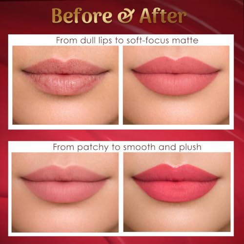 Image of Coloressence Festive Combo Combo Liquid Transfer Proof Lipstick Set of 3 x 4ml | Long Lasting | Matte Finish | Fadeproof | Highly Pigmented (Shades - Red Sangria, Pink Flame, Mulberry Silk)
