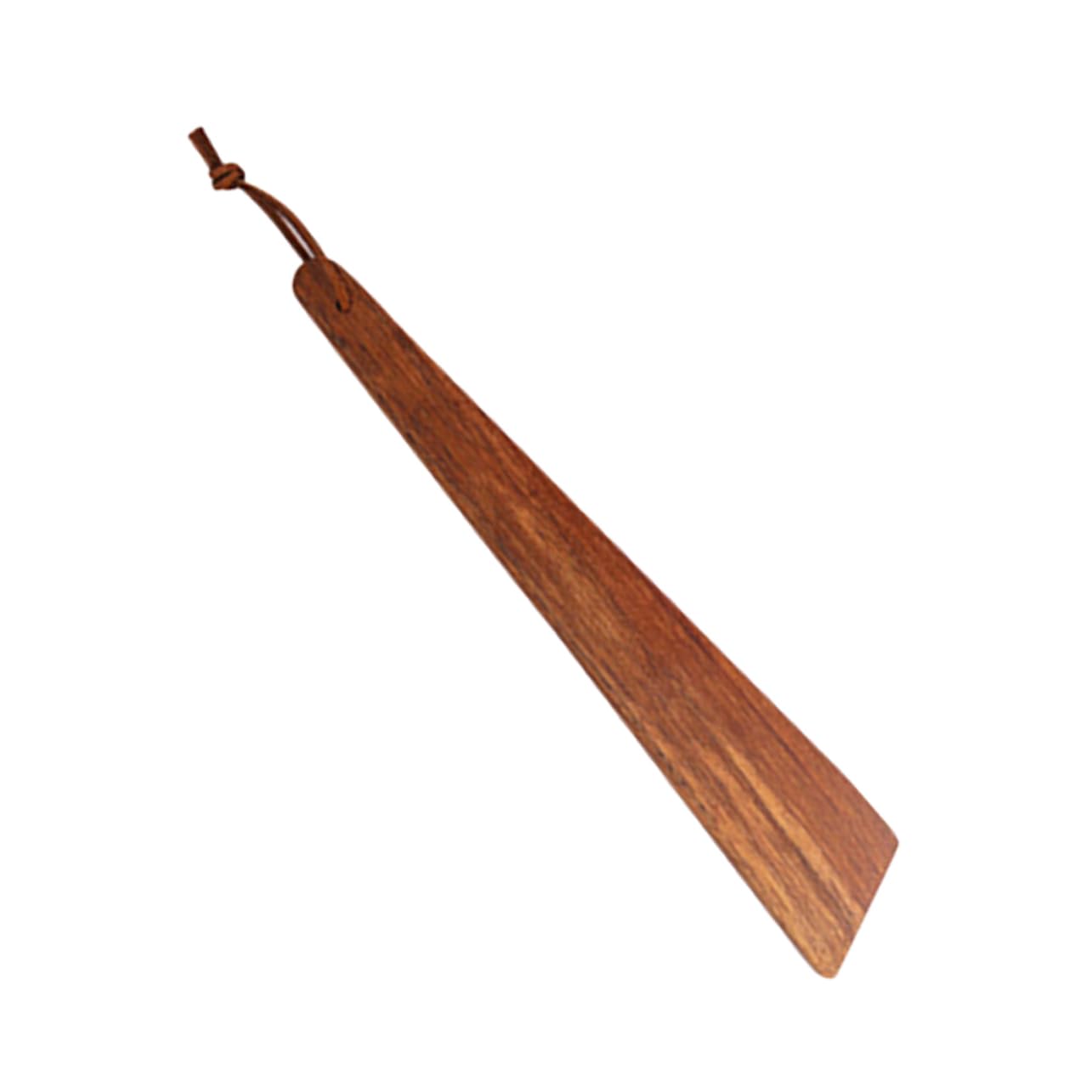 MUCKLILY Outdoor Portable Wooden Spatula with Long Handle Nonstick Cooking Utensil for Camping and Travel Wood Turner for and Comfortable Use for Various