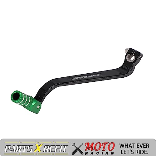 Image of JFG Racing Motorcycle Gear Shifter Lever Extended 10mm Folding Tip CNC for KLR 650 KLR650 1987-2018 Green