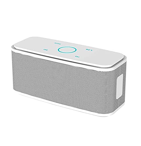 SMSOM Altavoces Bluetooth, Altavoz de Bluetooth inalámbrico portátil con 20W Stereo Sonido, Bass EXTERIO Activo, Emparejamiento de estéreo inalámbrico, Tiempo de Juego de 12hrs -Black