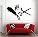Produktbild Friseursalon Wandaufkleber Kunst Schere Werkzeug Zitat Design Wanddekoration Vinyl Dekoration Friseur Tapete Muster Abnehmbar 57X36Cm