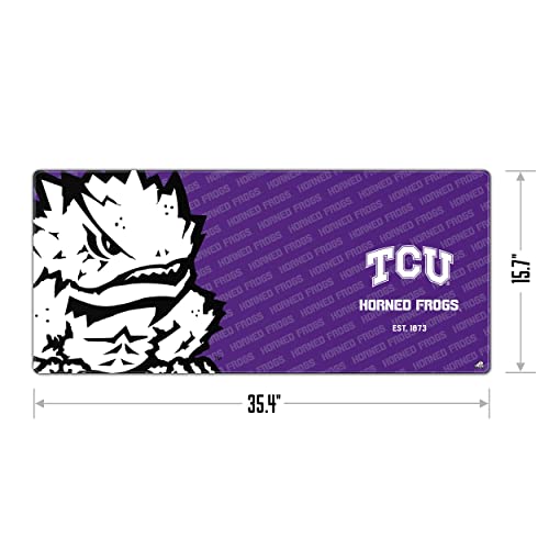 Image of YouTheFan NCAA TCU Horned Frogs Logo Series Desk Pad