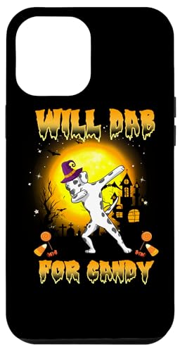Carcasa para iPhone 14 Pro Max El perro dabbing dálmata Dab para Candy Funny Halloween