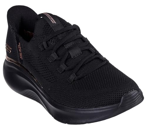 Skechers Donna Bobs B Love True Delight Slip-In ALLENATRICE, Black Engineered Knit, 39.5 EU