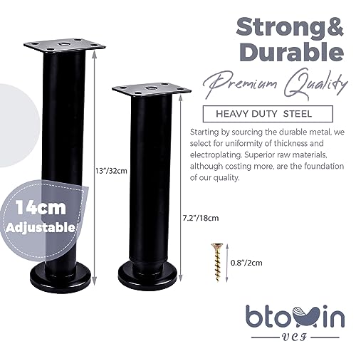 7-13 Inch / 18-32cm Adjustable Furniture Legs - Image 3