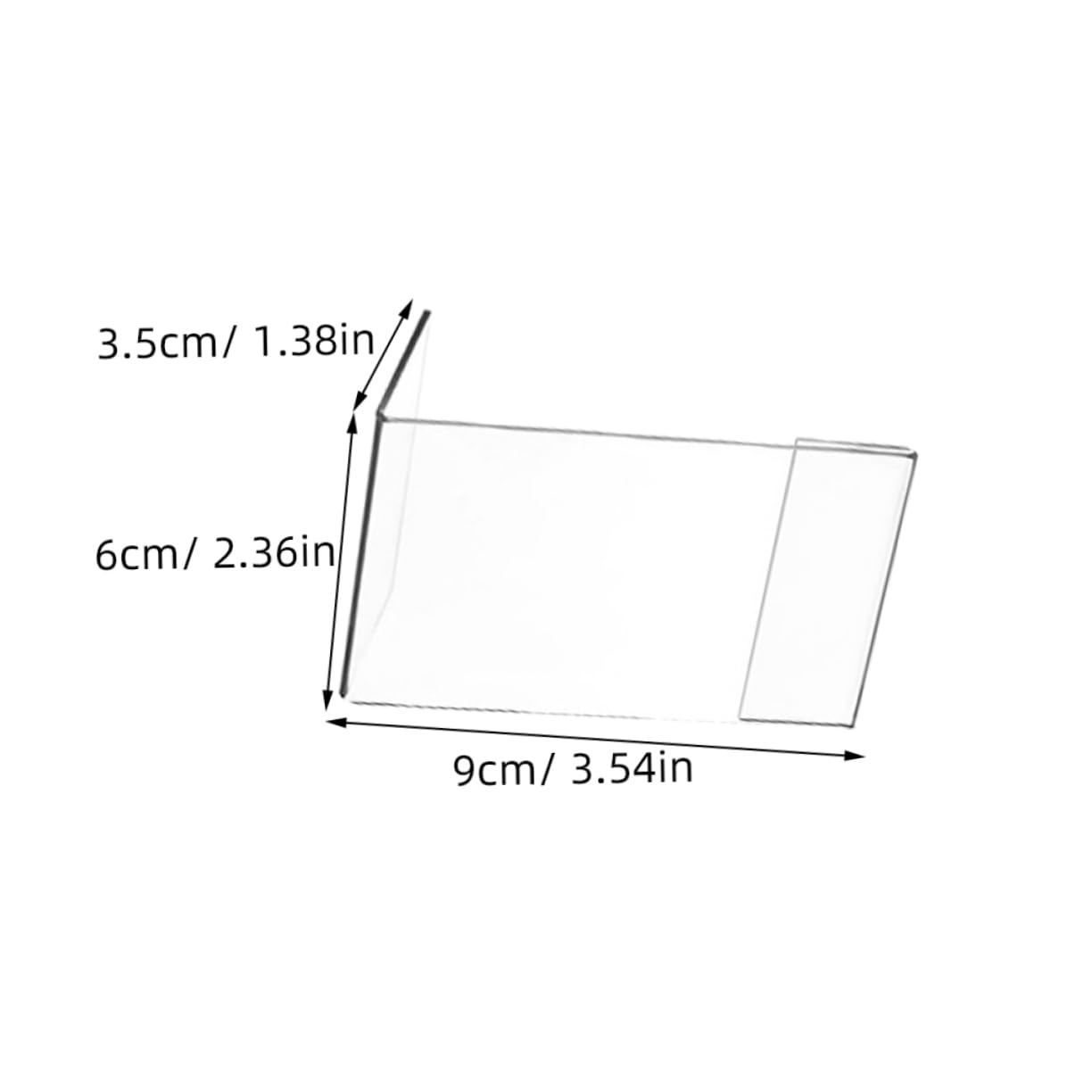 PRETYZOOM 5 Sätze Teiliges Acryl Preisschildhalter Transparent Stabiler Förmiger Aufsteller Für Markt Shop Restaurant Vielseitig Einsetzbar Hochwertiges Acrylmaterial Praktische 9 Stücke * 5