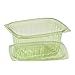 ECO PRODUCTS Compostable 16oz Rectangular Deli Containers With Lids, Case of 300, Veridian Clear Green Meal Prep, Made from PLA, A Renewable Material Made from Plants, One Lid Fits All
