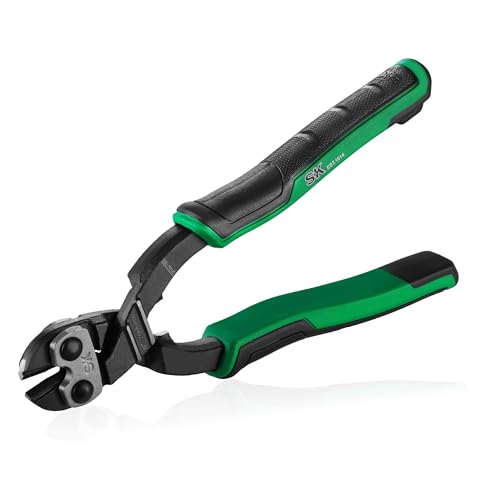 SK 8-Inch Mini Bolt Cutter Small Compact Wire Cutters Heavy Duty