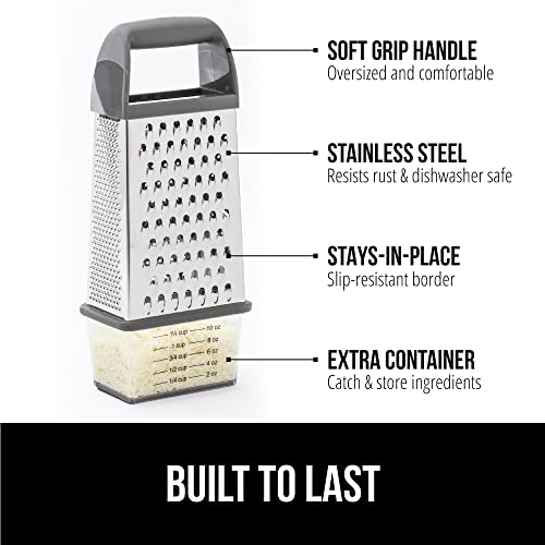 Gorilla Grip rallador caja 4 lados con contenedor y imán lavavajillas miniatura 2