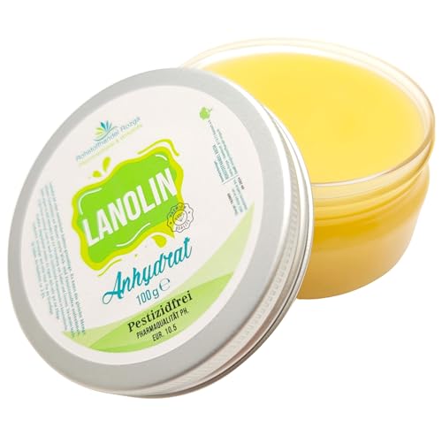 Lanolina anhidrata, calidad farmacéutica, sin peticidas, 100 g (100 g)