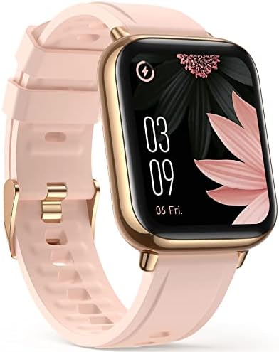 AGPTEK Smart Watch for Women, 1.7" HD Touch Screen LW31 Smartwatch, Fitness Tracker Watch with Heart Rate Monitor, IP68 Waterproof Outdoor Sports for Android iOS Phones