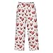 Yuiboo Mom Heart Pajama Lounge Pants Soft Sweatpants Indoor With 2 Pockets 11-12Y