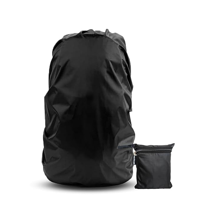 hebezon 2 Pcs Waterproof Backpack Rain Cover | Dustproof, Tear-Resistant & Pressure-Proof Bag Cover with Adjustable Elastic | Universal Fit for School Bags, Travel & Hiking Backpacks-picture-14