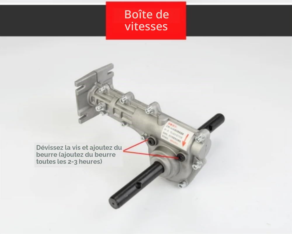 Roue libre, cultivateur, débroussailleuse, lames de tondeuse à gazon, montage de la tête de transmission pour fossé, boîte de vitesses, 9 dents, tuyau Ø26 mm, universel (B)