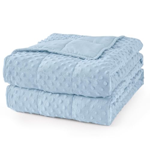 Image of Mr. Sandman Cooling Weighted Blanket for Adults, Queen Size 12 lbs, 48″x72″