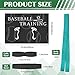 YGORTECH Baseball Hitting Mat, Baseball & Softball Batting Training Mat with Swing Trainer Bands, Portable Non-Slip Baseball Training Equipment for Swing & Stance Practice Indoor/Outdoor Black