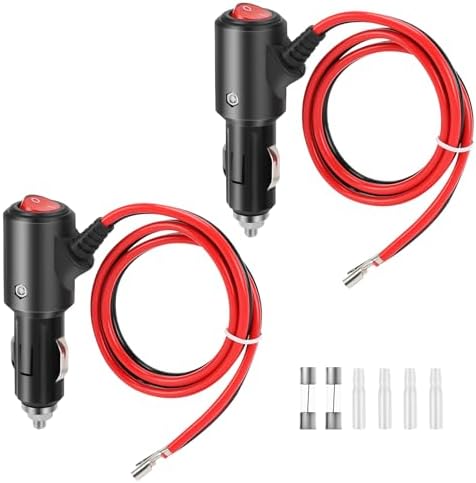 12V Zigarettenanzünder Stecker Mit LED - Auto Steckdose Adapter 5A Sicherung