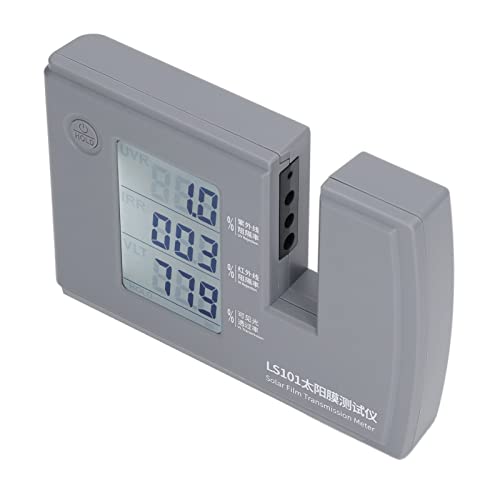 Medidor de Transmisión de Película Solar, Autocalibración Dinámica, Bloqueo de Datos, Pantalla de Resultados de 3 Datos, para Película Solar, Película Arquitectónica, Vidrio