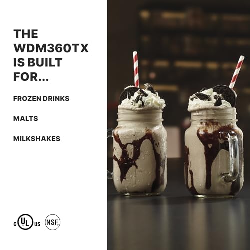 Image of Waring Heavy-Duty Triple Spindle Drink Mixer | 3 Independent 1 Horsepower Motors with Digital Display, Milkshake Maker Machine for Ice Cream Shops