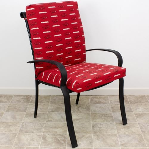 Image of College Covers Everything Comfy Arkansas Razorbacks 2pc Chair Cushion