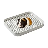 Toilette – 33 cm Haustierbox | PP-Tablett – 33 x 25 x 4,2 cm, 360 g, biegbares Design, langlebig und leicht zu reinigen, perfekt für Meerschweinchen, Kaninchen und kleine Haustiere Training oder