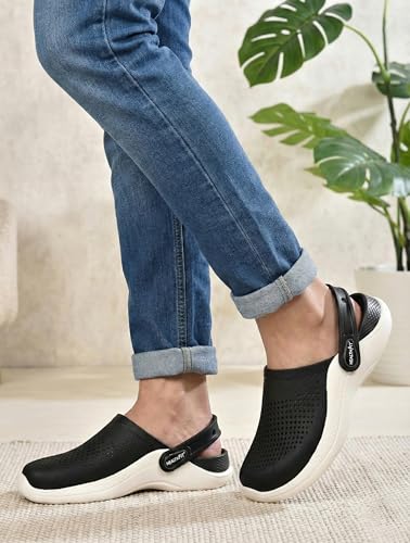 Image of HEALTH FIT Super Soft Comfortable Adjustable Back Strap Men's Classic Casual Sports Clogs Clogs |Waterproof Anti Skid & Lightweight Cushioned Stylish Clogs Mules for Use Gents & Boys HF154