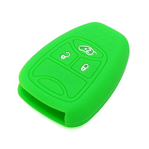 BROVACS CV4751 - Funda protectora de silicona para llave de mando a distancia de Chrysler Dodge Jeep CV4751, color verde claro