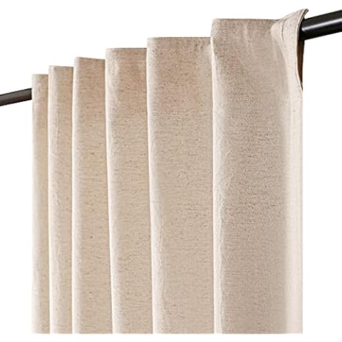 Bedding Craft,Linen Curtain 50x84 Set of 2,Natural Curtains,Flax Linen Curtains,Tab Top Curtains,Curtains,Farmhouse Curtain,Thanksgiving,Linen Drapes,84" Long Curtains,Taupe Linen Curtains Cover