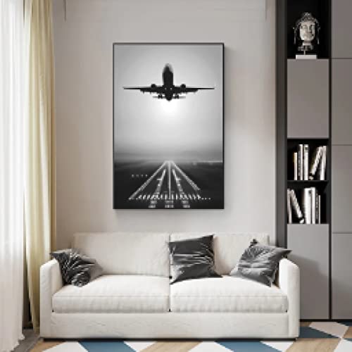 Tableau avion décollage impression sur toile design hôtel - 4