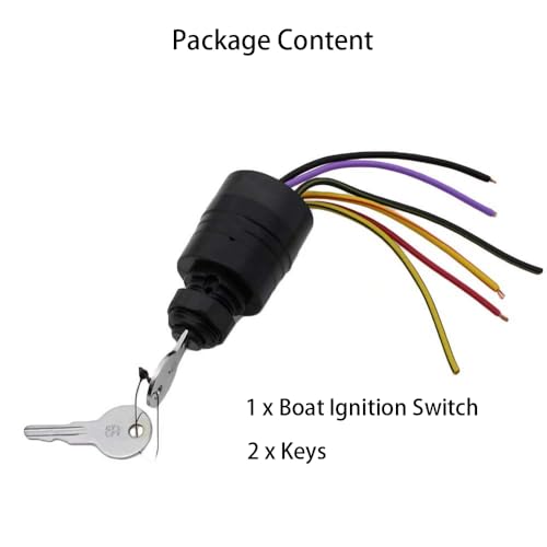 Interruptor de ignición con llave para Mercury Outboard 87-88107A8 87-88107A5 miniatura 5