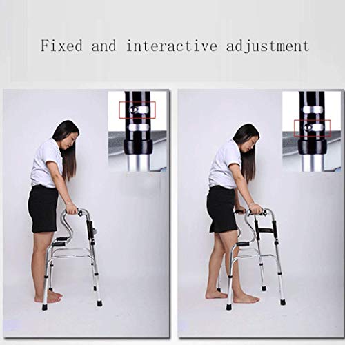 AndadorAuxilio para IdososAuxiliar de Andarilho de Duas RodascomPlaca de BanhoIdosoIncapacitadoArmaç