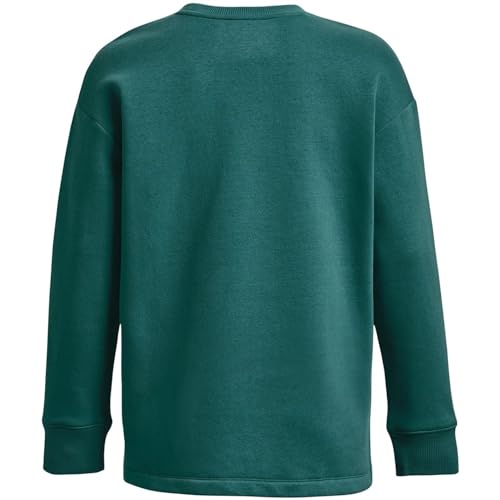 Under Armour Damen Rival Fleece Oversized Crew, (722) Coastal Teal/White, XL – Ansicht 6