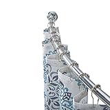 Bath Bliss Wall Mountable Adjustable Aluminum Curved Shower Rod, Chrome